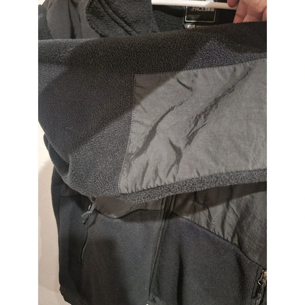The North Face Denali Fleece Jacket sz L Black Polartec EUC! Retro TNF Nylon top